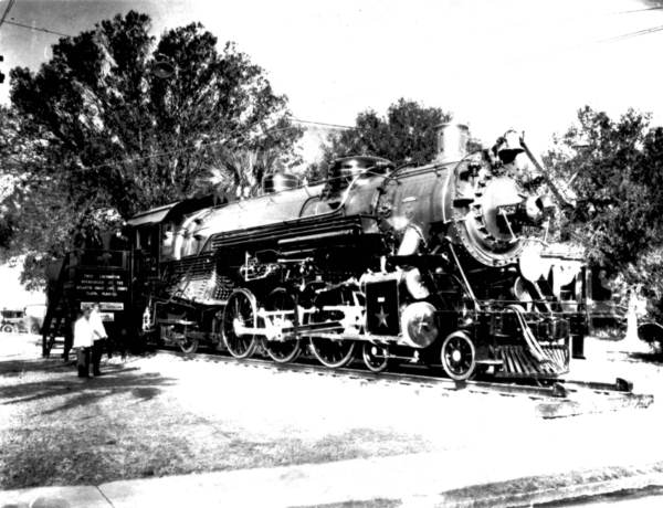 Atlantic Coast Line engine number 1652 on display at the Florida State Fair
