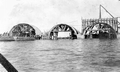 Arches and construction forms on the viaduct - Long Key, Florida