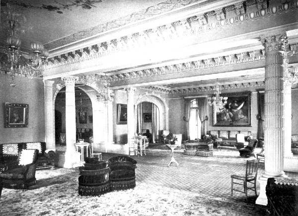 Parlor room at the Ponce de Leon Hotel (1891).