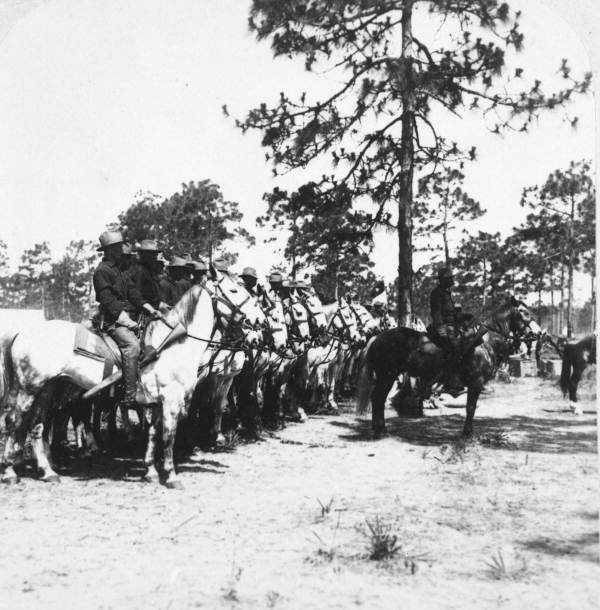 Inspection of the 6th U.S. Cavalry, Troop L - Camp Tampa, Florida