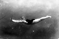 "Newt" Perry swimming underwater for Grantland Rice's first underwater film - Silver Springs, Florida.