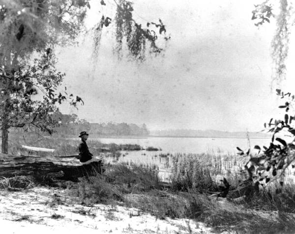 A view of Choctawhatchee Bay from the Wesley Mansion - Point Washington (circa 1930s).