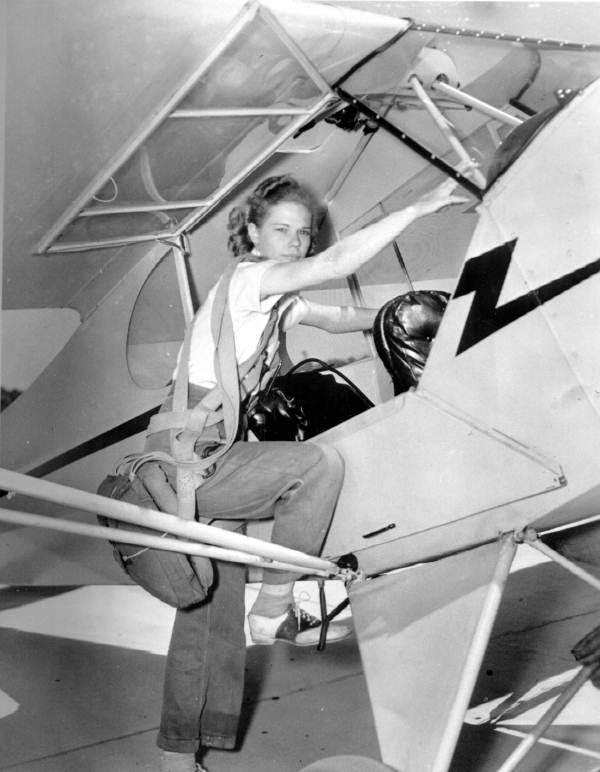 Student pilot Jean McRae of Homosassa - Tallahassee, Florida.