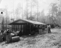 Coopers hard at work at their shop