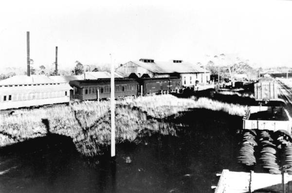 Apalachicola Northern Railroad depot - Port Saint Joe, Florida.