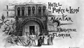 Brochure artwork of the Ponce de Leon hotel entrance