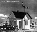 Artists' rendering of the railroad depot - Brewster, Florida