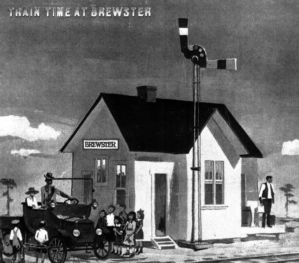 Artists' rendering of the railroad depot - Brewster, Florida