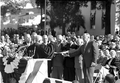Cabinet members for Governor LeRoy Collins being sworn in on inauguration day - Tallahassee, Florida.