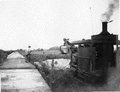 American Railroad Ditcher at work during the building of the Moore Haven and Clewiston Railway