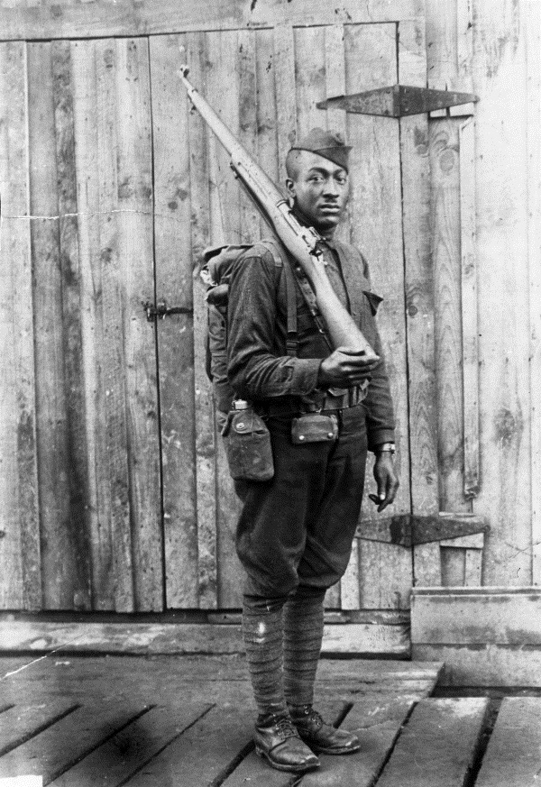 Mitchell Evans as a WWI soldier