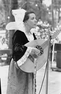 Sonia Malkine performing at the 1970 Florida Folk Festival - White Springs, Florida.