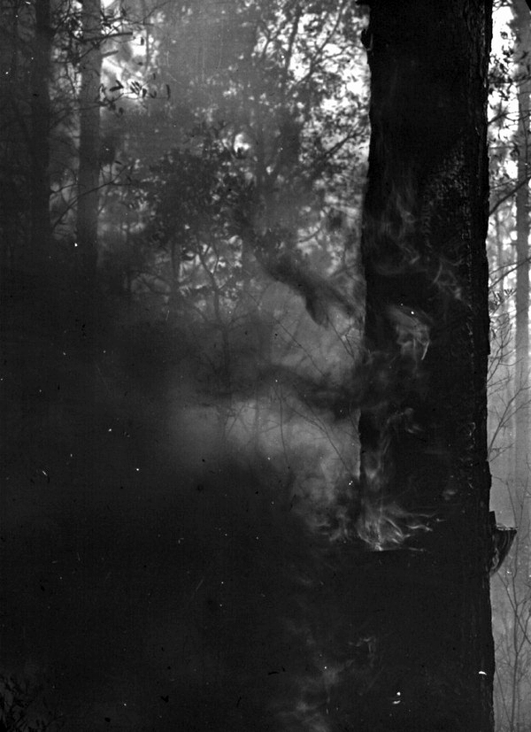 Fire on turpentine face