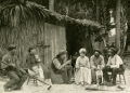 "Captain" Mansfield, center, telling a tale of the Seminole War at his home near Lake Monroe.