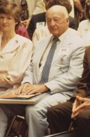 Stetson Kennedy just before receiving the 1988 Florida Folk Heritage Award at a ceremony in the State Capitol: Tallahassee, Florida
