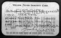 Yellow Fever Immunity Card