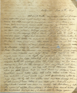 L.B. Randolph writing to his mother, Mrs. Thomas Eston Randolph