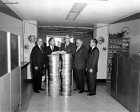 Department of Commerce presenting films to Florida Photographic Archives, 1964