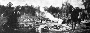 Ruins of a burned African-American home: Rosewood (January 4, 1923)