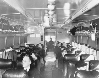 Interior of railroad car (1948)