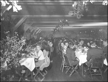 Interior of officers' club (1945)