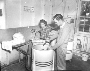 Laundry being done at Florida State University (194-)