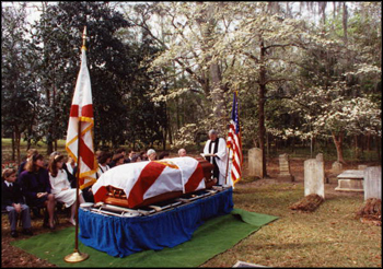 Private burial service at The Grove cemetary for LeRoy Collins (1991)