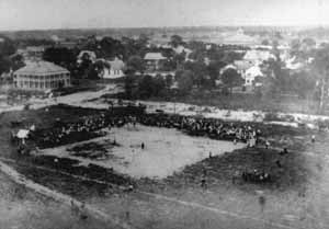 Birds eye view of baseball field. St. Petersburg, Florida (19--)