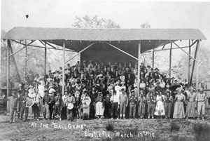 Baseball field grandstands: Eustis, Florida (1910)