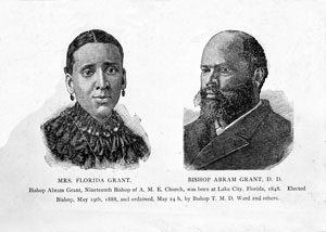 Former slave Bishop Abram Grant, D.D. and wife Florida Grant (ca.1891)