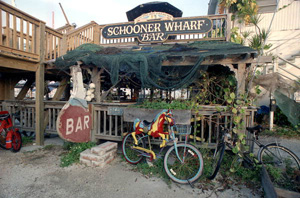 "Schooner Wharf Bar" at the Key West Bight: Key West, Florida (199-)