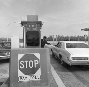 Toll booth station on Alligator Alley (1969)