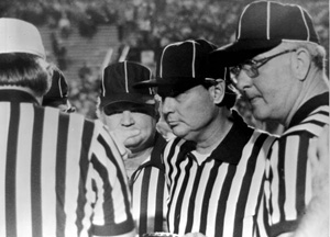 Governor Bob Graham working as downskeeper during the FSU-UF football game: Tallahassee, Florida (1978)