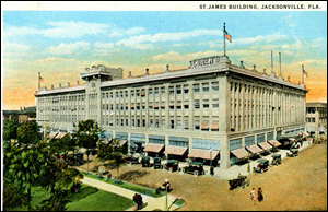 The rebuilt St. James Hotel (Cohen Brothers) Building (c. 1920s)