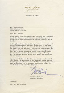 Letter from Burdine's (1969)