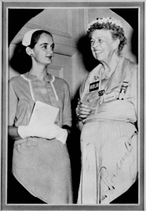 Bolton with Eleanor Roosevelt (ca. 1956)