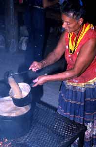 Rosie Billie cooking frybread: Big Cypress Seminole Indian Reservation (1984)