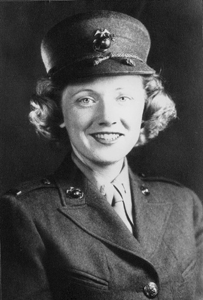 Portrait of USMC-WR 1st Lieutenant Alice "Martha" Dorn (194-)