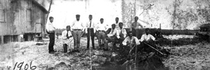 George Morikami with friends: Yamato, Florida (1906)