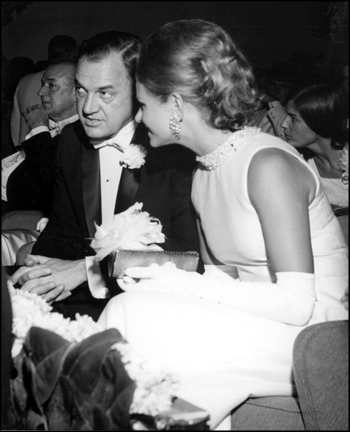Florida's 36th Governor Claude Kirk and his wife Erika Mattfeld talking at inaugural ball: Tallahassee, Florida (January 3, 1967) 