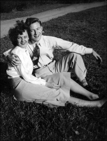 Olive Hines (late Norman) with a friend: Tallahassee, Florida (1940s)