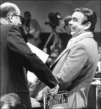 Florida legislative representatives Dr. Gene Tubbs and Dr. Dick Hodes (1974)