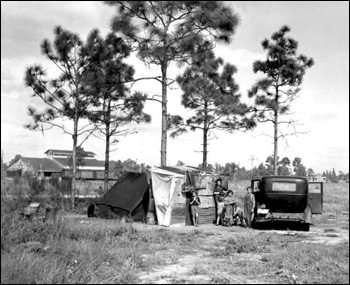 Migrant family from Tennessee: Winter Haven, Florida (1937)