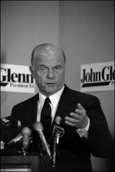 John Glenn, Presidential candidate and former astronaut: Tallahassee, Florida (1984)