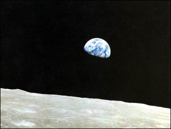 Apollo 8 Earth view (1968)