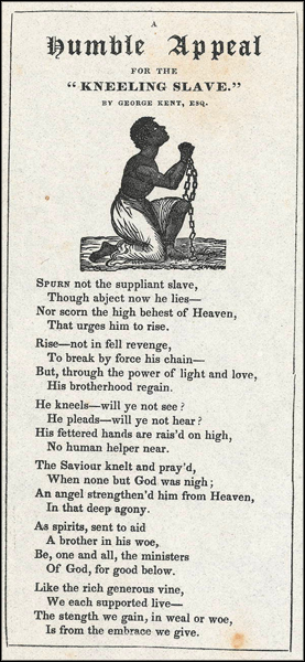 Humble appeal for the "kneeling slave" (ca. 1850)