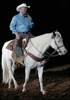 Rodeo announcer. Kissimmee, February 17, 2008.