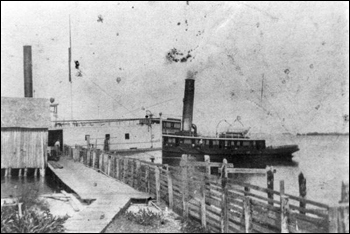 Steamship at wharf: Punta Rassa, Florida (189-)