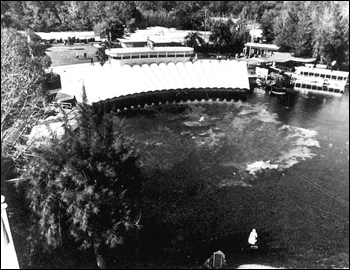 Bird's eye view of Weeki Wachee Springs amusement park (1969)