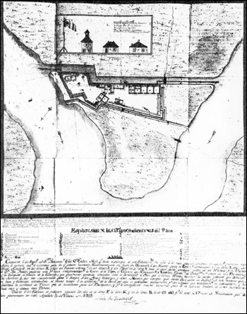 Plan of Fort San Marcos de Apalache: St. Marks, Florida (1791)